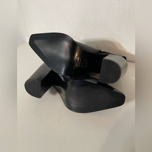 Aldo Black Leather Heeled Booties - Picture 10 of 12